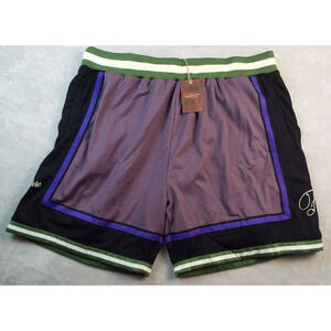 MITCHELL NESS FEATURE Shorts Mens 5XL Purple Stretch Waist Basketball NWT